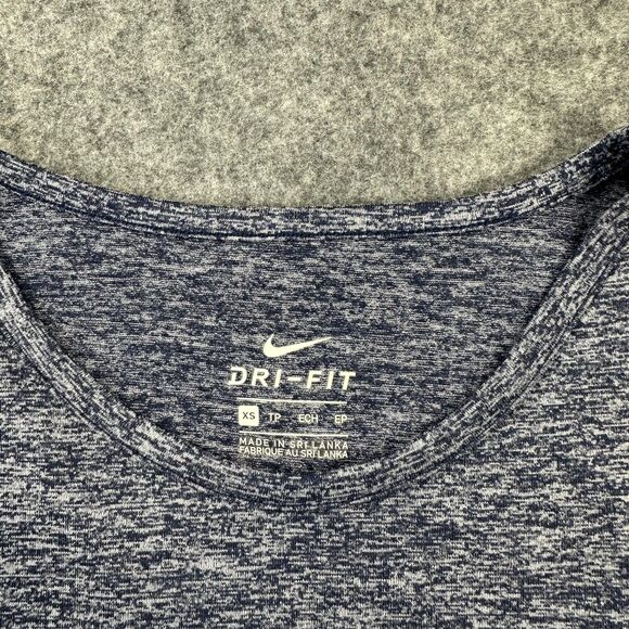 Nike Shirt Womens XS Blue Dri-FIT Training Tank Top Athletic Running Gym - Picture 3 of 9